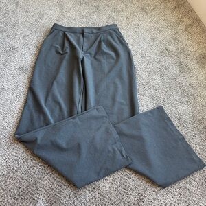 Vuori Elevation Women's Wide-Leg Trousers in Charcoal Gray